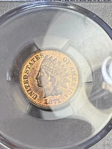 PCGS PR64RB 1871 INDIAN HEAD CENT VERY NICE EYE APPEAL - Picture 1 of 3