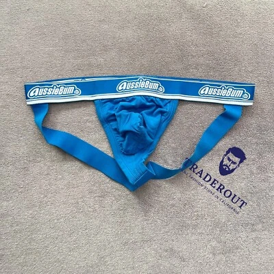 aussieBum Men blue Modal Wonderjock jock strap jockstraps underwear size M L XL - Image 1 of 4