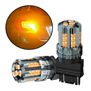 Luz de giro trasera delantera delantera LED para Toyota Tacoma 05-2015 amarillo ámbar 3157 - Imagen 1 de 11