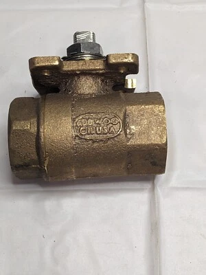 APOLLO Manual Ball Valve: 1–1/4" Pipe, Standard Port, Bronze 71AR664 - Image 1 of 4