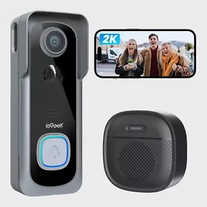 ieGeek 2K Wire-Free Smart Video Doorbell - Picture 1 of 5