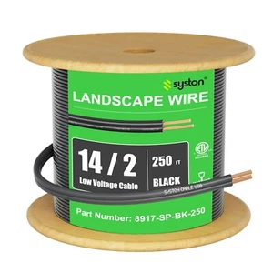 Syston 14/2 Low Voltage Landscape Lighting Wire for Outdoor Direct Burial Lights - Picture 1 of 13