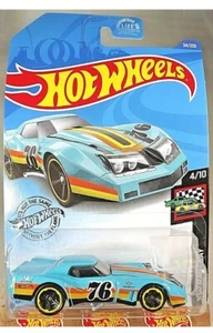 Hot Wheels ‘76 GREENWOOD CORVETTE Race Day Aqua Black HW Mattel Diecast Car Sold - Picture 1 of 5