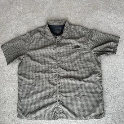 Merrell Fishing Shirt Mens XXL 2XL Short Sleeve Button Up UPF 50 Outdoors - Image 1 of 4