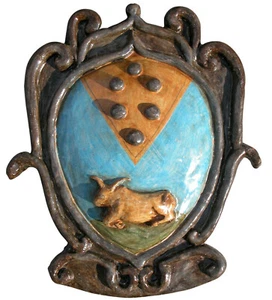 Stemma mediceo maiolica - Medici majolica coat of arms 4172 - Bild 1 von 1
