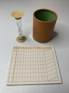 Scrabble Sentence Cube Game Replacement Timer Cup Score Sheets '83 - Picture 1 of 1