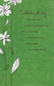 Religious HAPPY BIRTHDAY Card, Celebrating the Day God by American Greetings +✉ - Picture 1 of 6