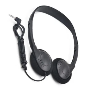 3.5mm Jack Lightweight Wired On-Ear Headphones for Phone MP3 Music Retro Headset - Picture 1 of 11