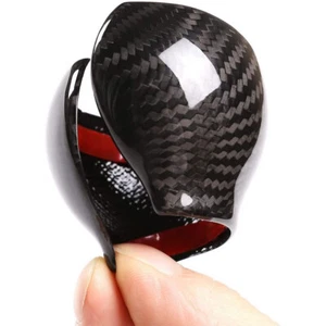 Gear Shift Knob Head Trim Decoration For Audi A3 2010-2013 ABS Carbon Fiber - Picture 1 of 7