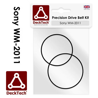 Correas de repuesto DeckTech™ para Sony Walkman WM-2011 WM2011 | Correa de transmisión de goma Foto 1 de 3