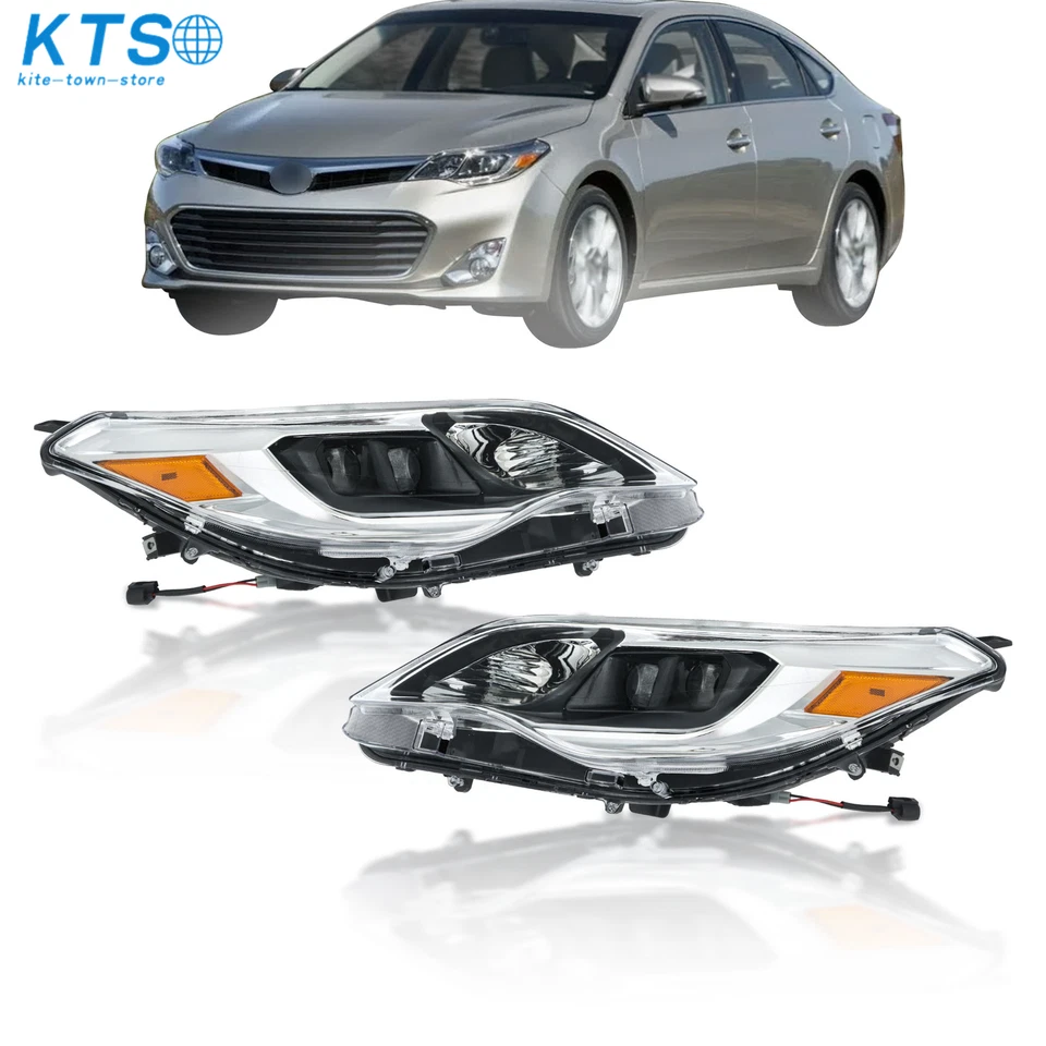 For Toyota Avalon 2013 14 2015 Halogen Projector Headlights Headlamps Left+Right - Image 1 of 4