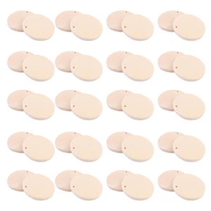 50pcs Chic Wood Pendants Charms for Woman (Round Shape, 35mm) earrings for women - Picture 1 of 12