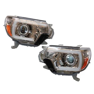 For 2012-2015 Toyota Tacoma LED Strip Bar Projector Headlights Headlamps Pair - Bild 1 von 10