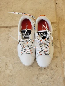 Ellesse Damen Tennis/Sport bestickt Leder Schnürschuhe Größe 6 (BOX 64) - Bild 1 von 4