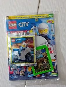 LEGO City MAGAZIN POLICE POLIZEI MOTORRAD Minifigur, Zeitschrift Nr. 13 - Bild 1 von 3