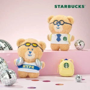 [NEW] LTD STARBUCKS CAMPUS BEARISTA DOLL FIGURE KEYRING BAG KOREA MD - Picture 1 of 10