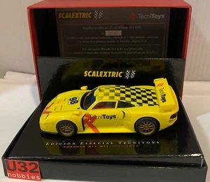 SLOT CAR SCALEXTRIC PORSCHE 911 GT1 #98 EDICION ESPECIAL TECNITOYS 1º ANIV. - Imagen 1 de 11