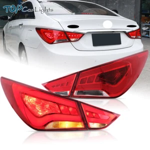 VLAND Red Style LED Tail Lights For 2011-2014 Hyundai Sonata Rear Lamps LH+RH - Bild 1 von 12