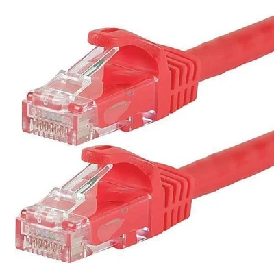 Monoprice Ethernet Cable,Cat 6,Red,0.5 ft. 9816 Monoprice 9816 710348874156 Red - Image 1 of 2
