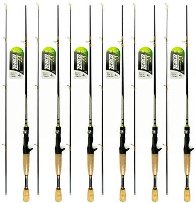 (LOT OF 6) ZEBCO 33 GOLD MICRO 5' UL 33GC502UL 2PC CASTING ROD 21-10433 - Image 1 of 2