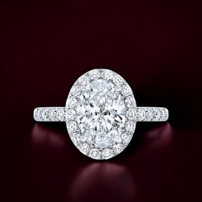 14k White Gold Engagement Women Ring Semi Mount Setting Round Diamond 0.70 Carat - Image 1 of 4