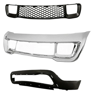 For Jeep Grand Cherokee 14-16 3-Piece (Front Lower Bumper Cover, Front Bumper Foto 1 de 4