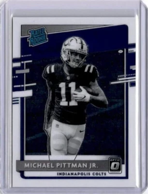 2020 Donruss Optic MICHAEL PITTMAN Jr RC Negative VARIATION SP Rated Rookie #322 - Image 1 of 2
