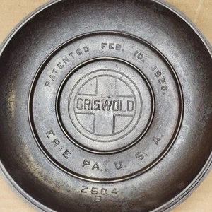 Vintage Griswold Tite Top n. 7 coperchio forno olandese solo 2604 B - Foto 1 di 16