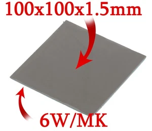 Pad Termico Da Tagliare, Conduttività 6W E Spessore 1.5Mm 10X10Cm - Imagen 1 de 4