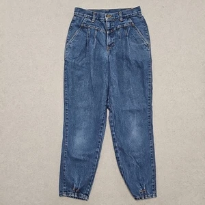 Vintage Chic Jeans Mom high rise V pleat front relax taper w pleat hem size 12 - Picture 1 of 12