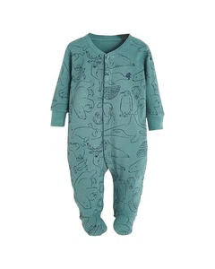 Babycottons Camou Waffle Footie Pajamas Nb - Picture 1 of 3