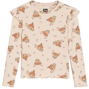 BAMBI DISNEY 140 SHIRT LANGARM RÜSCHEN GEWELLTERSAUM LANGARMSHIRT ZUCKERSÜß NEU - Bild 1 von 6