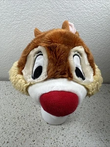 Disney Parks Chip Chipmunk weich pelzig flauschig Plüsch Hut verstellbar Jugendgröße Vintage - Bild 1 von 14