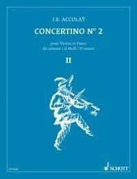 Concertino No. 2 D minor Jean-Baptiste Accolay Score Orchestra and Violin Schott - Image 1 of 3