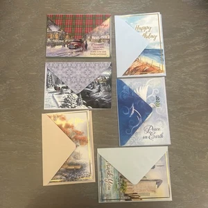 Lot of 6 NEW greeting Cards 5x7 with matching envelopes.  Unused - Picture 1 of 22
