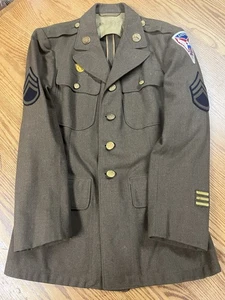 WWII Mission to Moscow 4-Pocket Dress Uniform Jacket Sz 37 - Picture 1 of 11