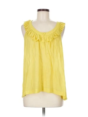 Sine Women Yellow Sleeveless Blouse 8 - Image 1 of 4