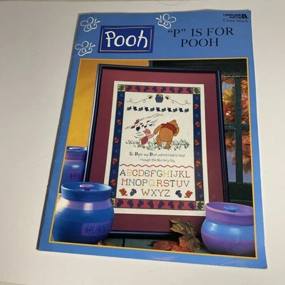 P is for Pooh Cross Stitch Book #3089 Leisure Arts 1999 Pooh Bear and Friends - Image 1 of 4