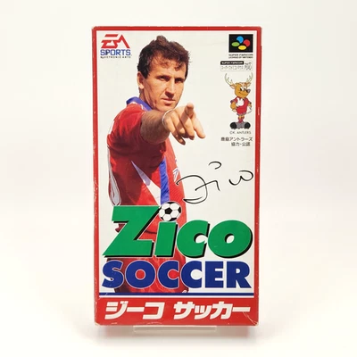 Zico Soccer (Super Famicom, Super Nintendo, 1994) EA Sports Complete in Box CIB - Image 1 of 4