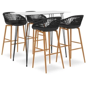 5-tlg. Bar-Set Weiß und Schwarz - Bild 1 von 10