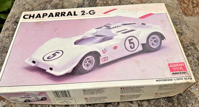 Vintage Academy Chaparral 2G Plastic Model Motorized Car Kit Scale 1:24 MIB - Image 1 of 3