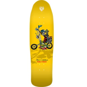 Powell Peralta Steve Caballero Chopper Bicicleta Vuelo Tabla de Monopatín - 8.9" Amarillo - Imagen 1 de 1