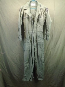 Mono de satén 100 % algodón verde OD del ejército militar de Estados Unidos pequeño 1980 Miller 240-H - Imagen 1 de 16
