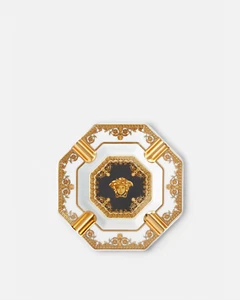 VERSACE BY ROSENTHAL, GERMANY "I LOVE BAROQUE" ASHTRAY, 5 1/2 INCH. - Picture 1 of 4
