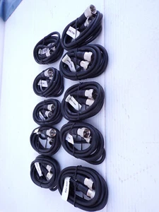 10 Steren  205-706 RG-8X Mini 8 Coax PL-259 Ham Radio Antenna Jumper Cable black - Picture 1 of 2