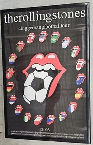 The Rolling Stones, 2006 Bigger Bang Football World Tour Poster, Framed - Picture 1 of 2