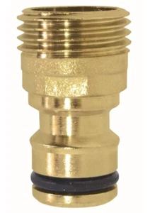 Hahnanschluss 1/2" Aussengewinde Messing - Bild 1 von 1