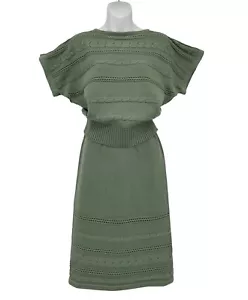 Conjunto Falda Dos Piezas Tejido 100% Algodón Pima Conexión Peruana Verde De Colección Perú - Imagen 1 de 17