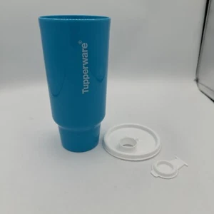 TUPPERWARE MEGA TUMBLER 950 ML / 1 L BLUE COLOR - Picture 1 of 4