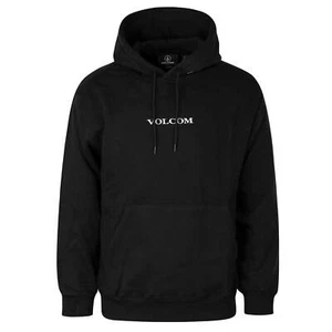 Volcom Stone PO Fleece Hoody black-white - Sudadera con capucha con logotipo Volcom - Imagen 1 de 3